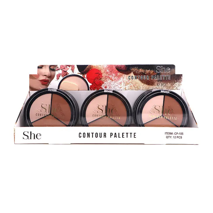 Makeup She 3 colors Contour Palette